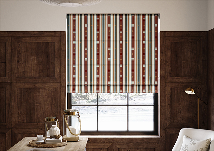 The British Stripe Co. William, Teignbridge No.1 - Twist&Fit Roman Blind - Image 3